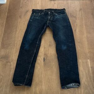 The strike gold straight tapered jeans.  Size 34